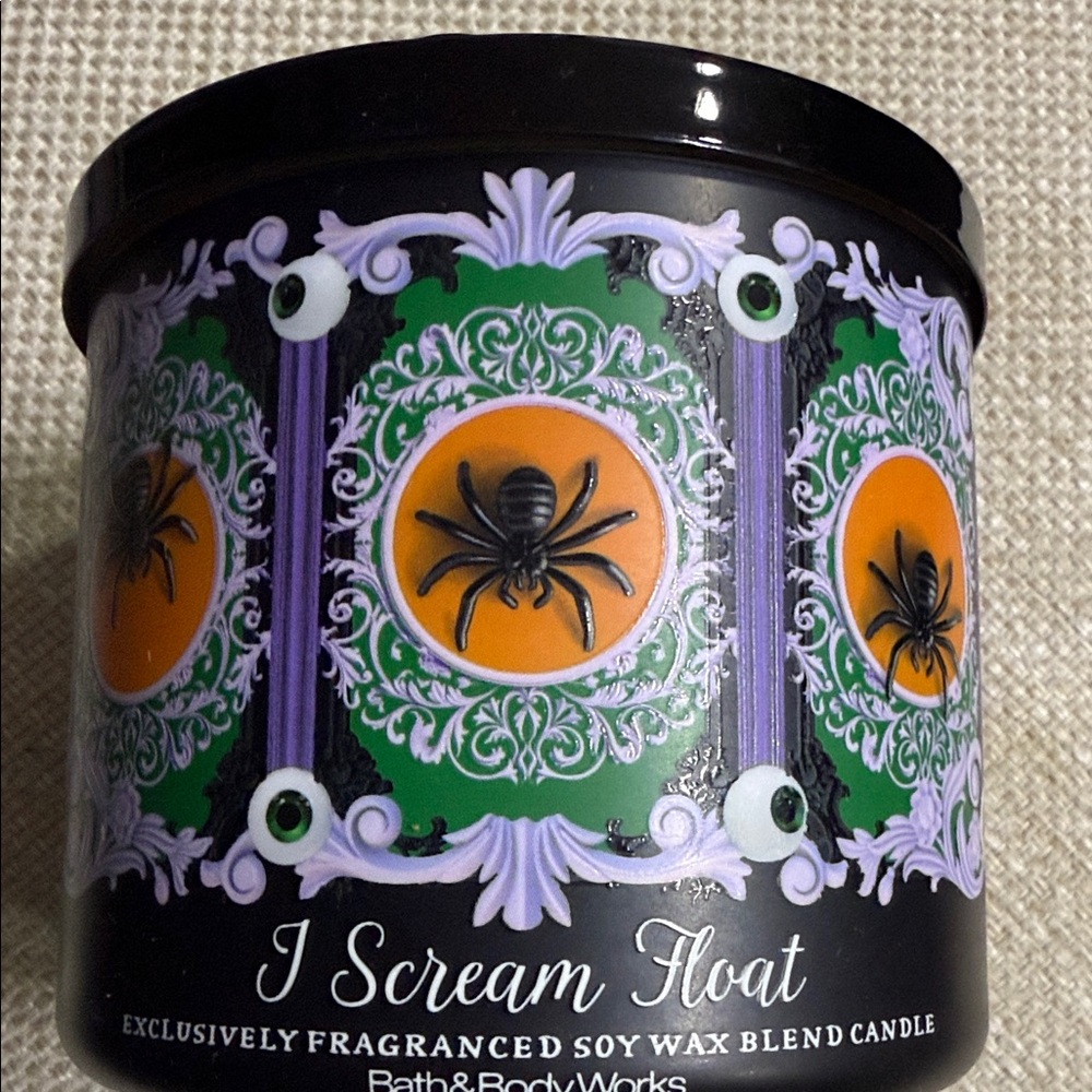 Bath & Body Works Spider Candle Holder - Black, Green, and Orange New
